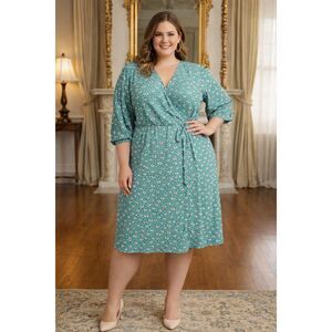 Ann Taylor Mixed Ditzy Floral True Wrap Dress Spring Easter Sunday Plus Size 18